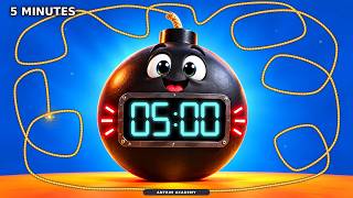 5 Minute Bomb Timer | 3D Cartoon Explosion | Antrim Academy