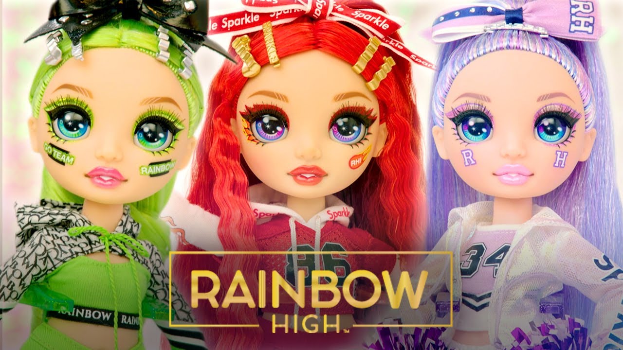 RAINBOW HIGH Original Lot 2 – avec Violet, Ruby, Sunny, Skyler, Poppy, &  Jade – Poupées Mannequin de