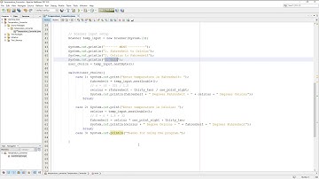 LEARNING JAVA: Basic Temperature Converter 1.2 (TUTORIAL)