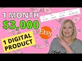  my secret to success  how i made 3k in one month selling one digital product on etsy