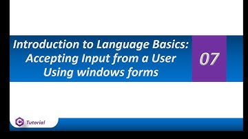 07 CSharp Tutorial   Accepting Input from a User using Windows forms