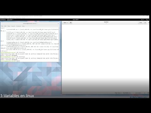 1- Variables en linux