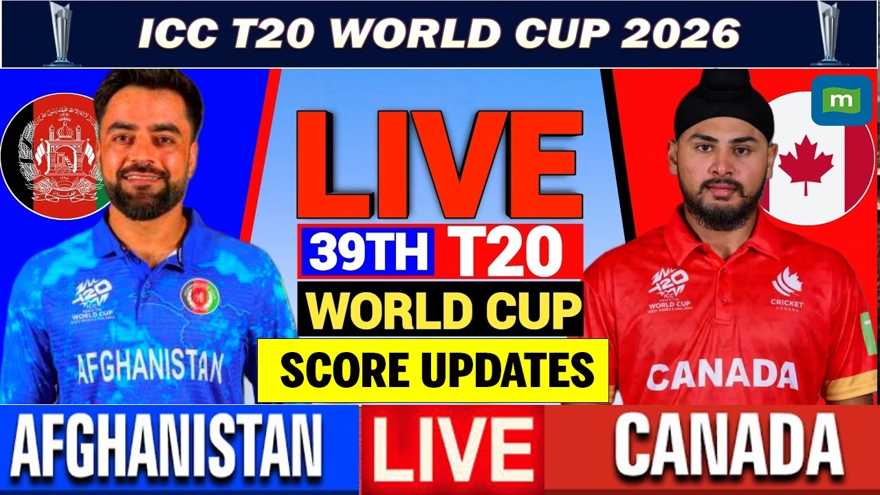 🔴Live: Afghanistan vs Canada, T20 World Cup | AFG vs CAN Live, Live Cricket Match Today | AFG vs CAN