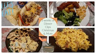 3 Weeks of Dinner Clips (Including Christmas) | Easy Meal Ideas