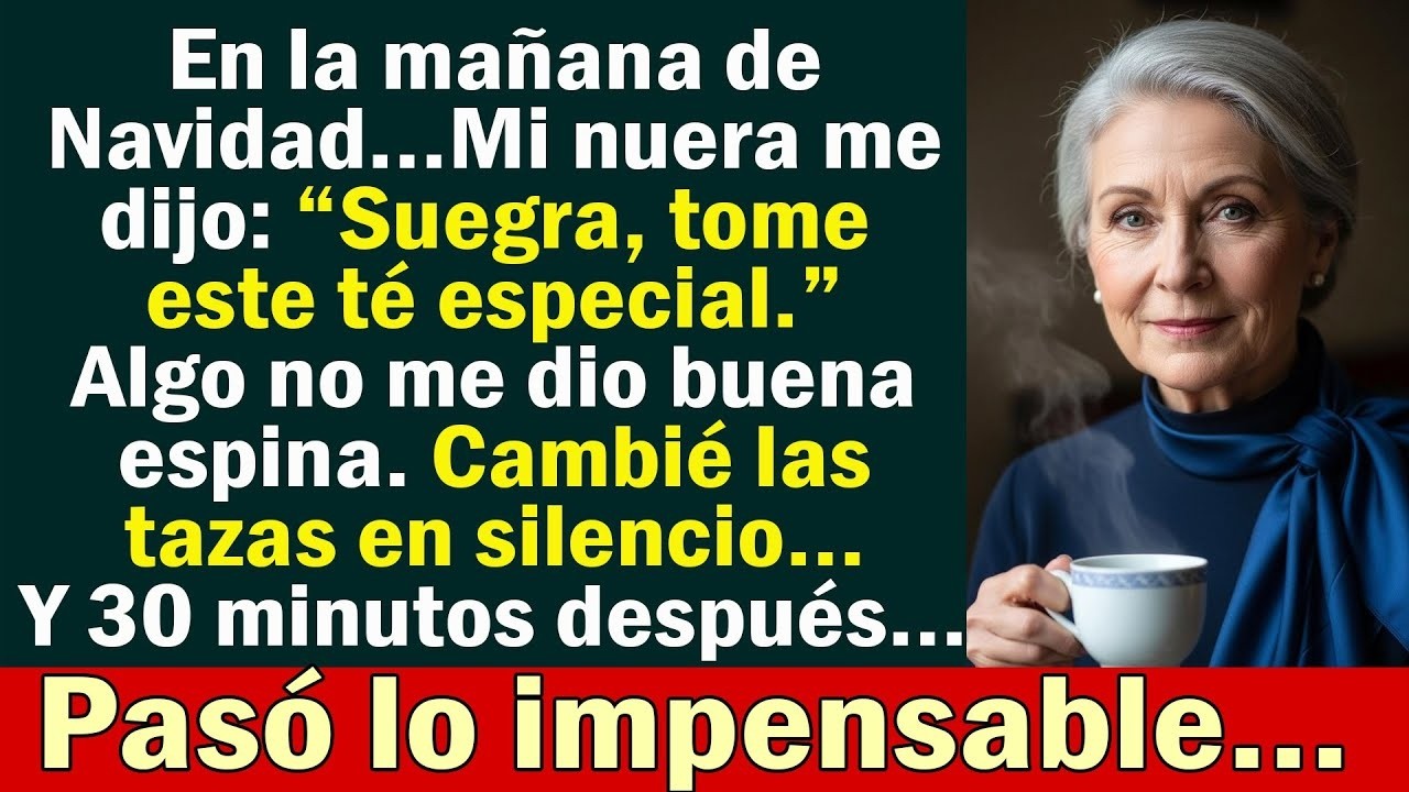 Mi nuera dijo  “Suegra, tome esta taza de té especial”… Cambié las tazas y lo que pasó después…