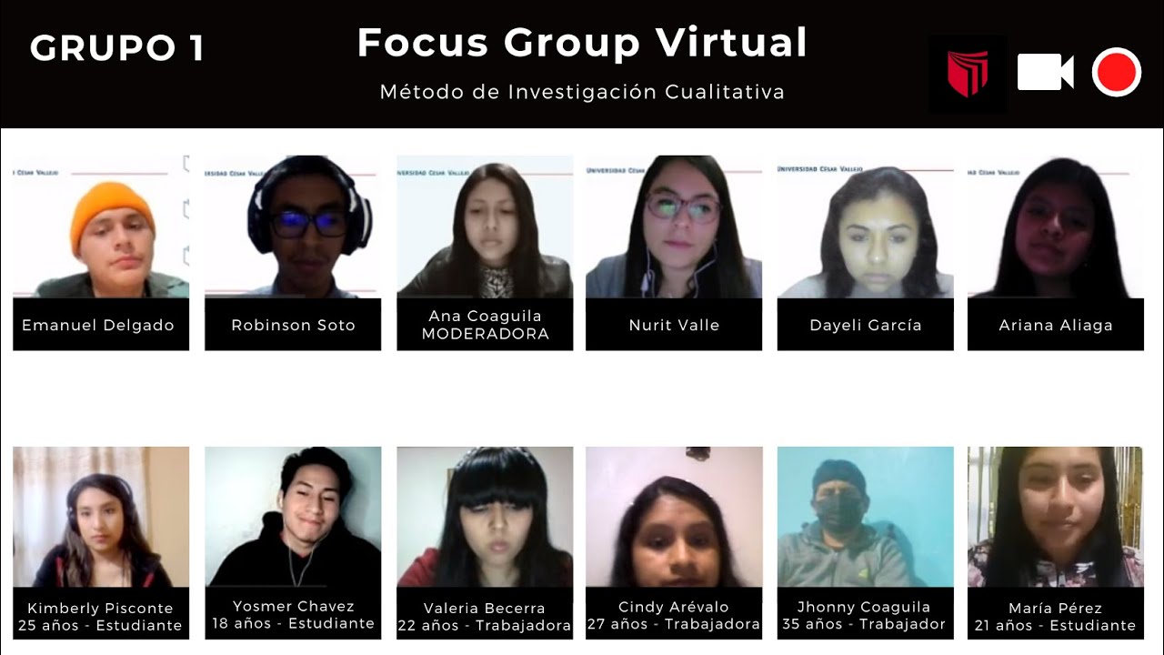 Focus Group Virtual - UCV - YouTube