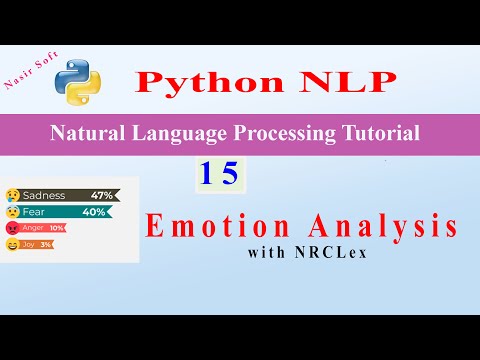 15 - Emotion Analysis on Text Data | NRCLex | Python | Natural Language Processing