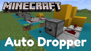 Minecraft Automatic Droppers | Redstone Tutorial