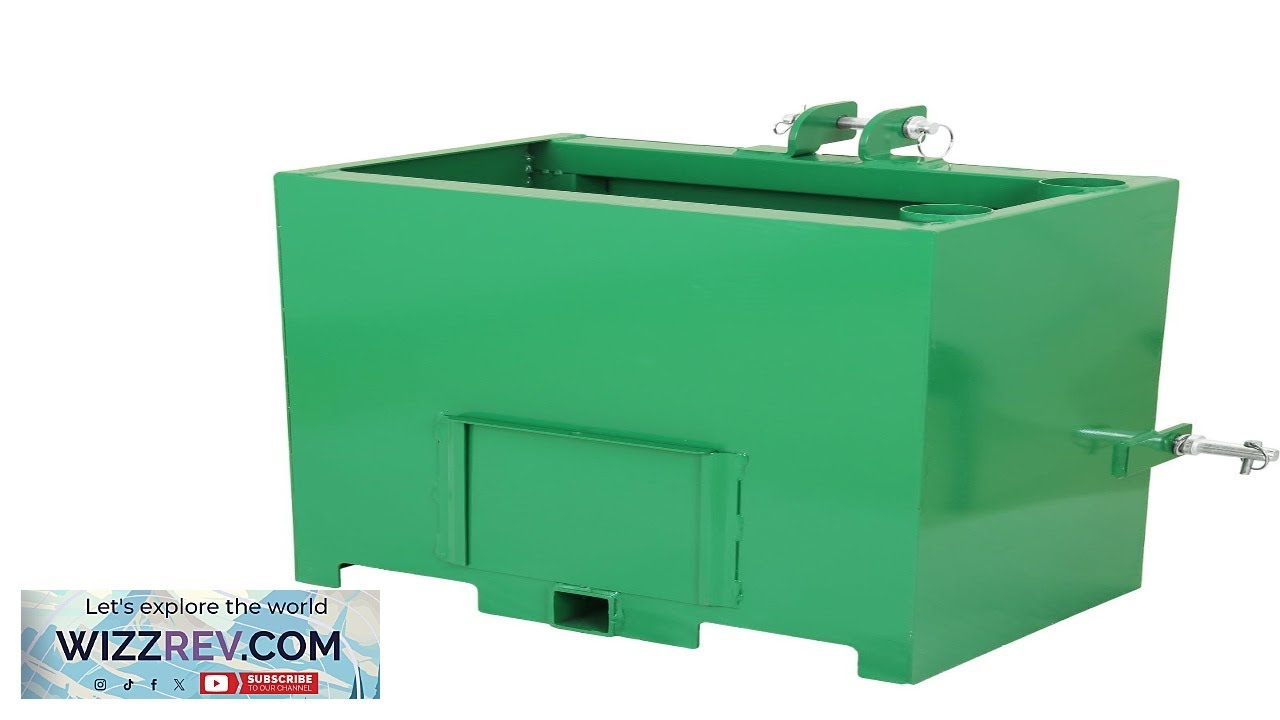 Балластный ящик Garvee 800 фунтов (3 точки крепления) для трактора Cat 1 с 2-дюймовым сцепным уст...