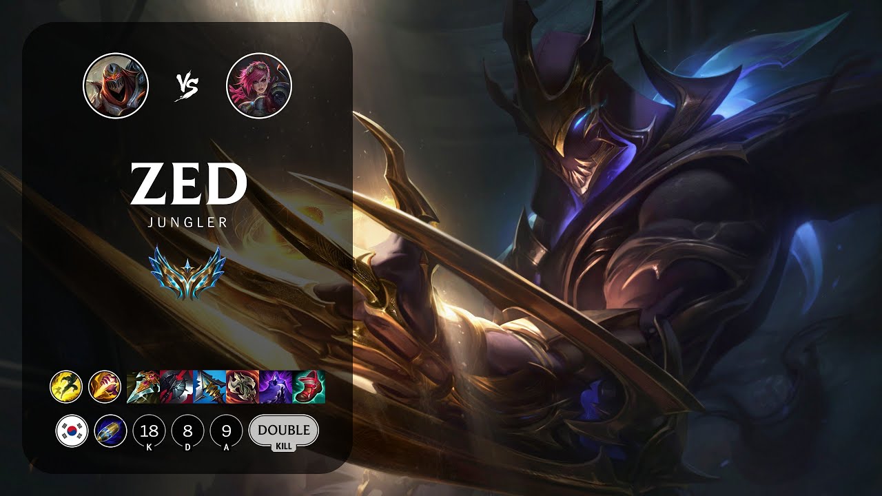 Zed Jungle vs Vi - KR Challenger Patch 13.7