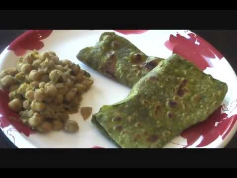 Spinach Paratha recipe, Palak Parantha – Indian food recipe