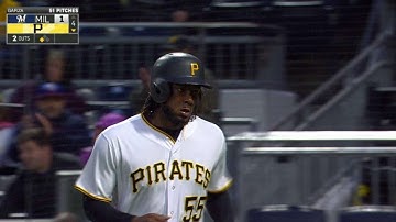 MIL@PIT: Polanco grounds out, scores Bell