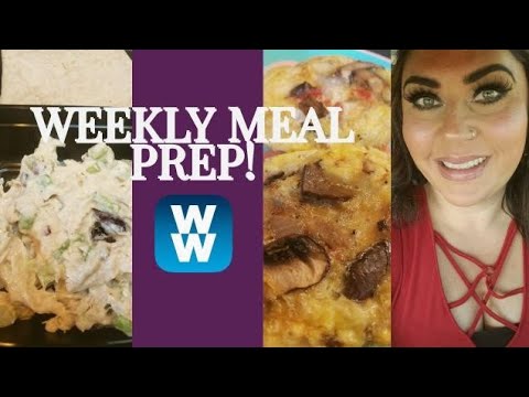 WEEKLY WW MEAL PREP | EGG FRITATTA CUPS | CHICKEN SALAD & ZUCCHINI BREAD | WEIGHT WATCHERS!!!