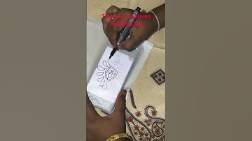 motif design tracing simple method using mobile #tina aari creatives#shorts #shortsfeed #shortsviral