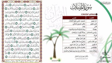 القرآن تدبر وعمل صفحة (581) #سورة_المرسلات .