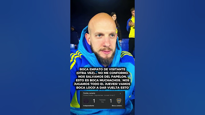 EMPATÓ BOCA CONTRA INDEPENDIENTE RIVADAVIA