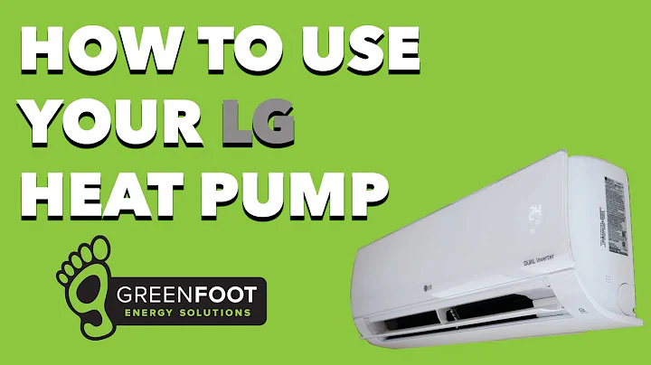 How to use your LG ductless heat pump remote