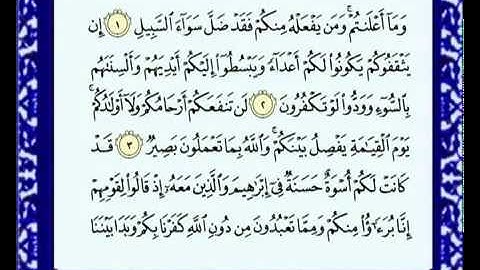سورة الممتحنه للشيخ ماهر المعيقلي 060 Al Momtahana