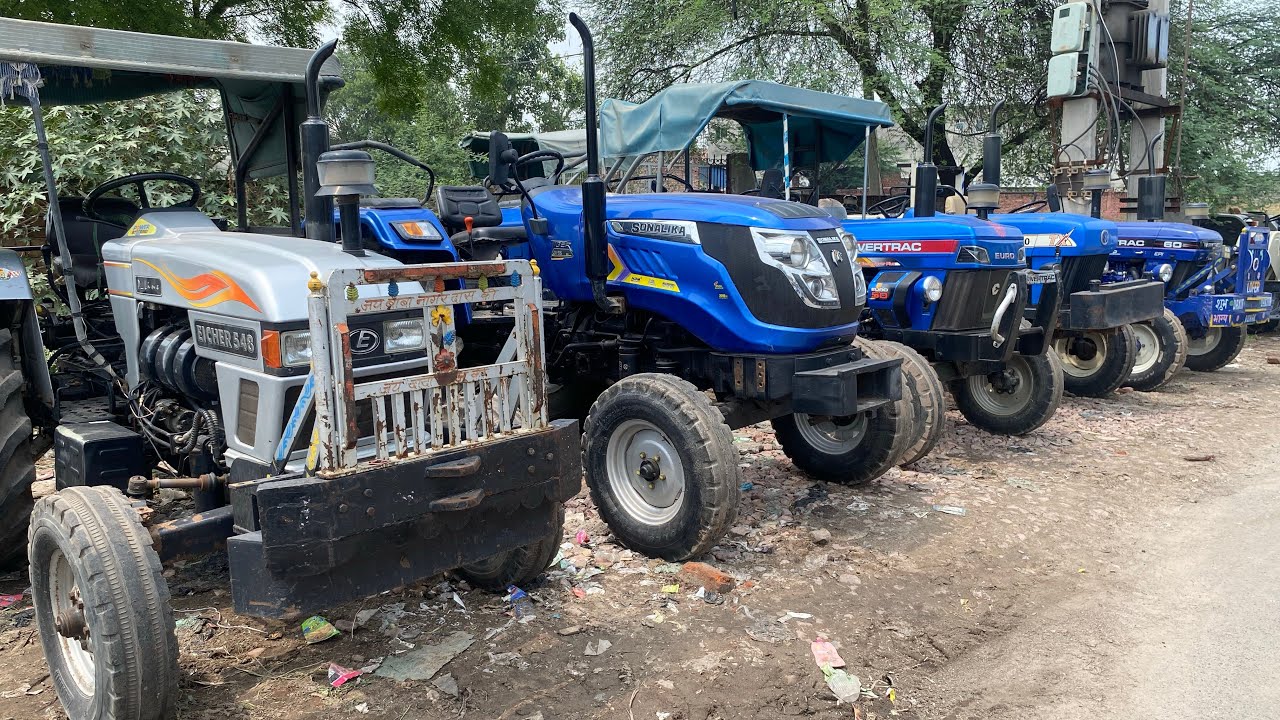Second Hand Tractor Market Rohtak।Sonalika Tractor ।Powertrac Tractor ।#oldtractor #tractormandi