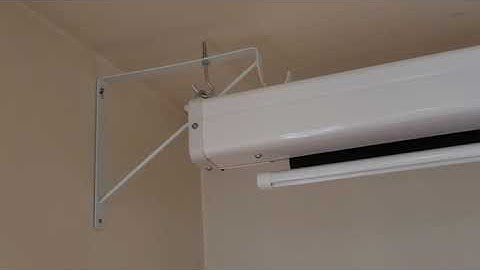 DIY Easy Motorized Projector Screen Installation #diyprojectorscreen #motorizedscreen