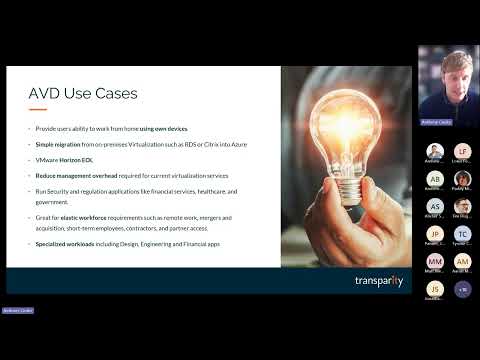 Mastering the Migration to Azure Virtual Desktop Expert Tips and Tricks - video from Transparity