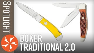 BOKER Traditional Series 2.0 Folding Hunter, Jigged Brown Bone