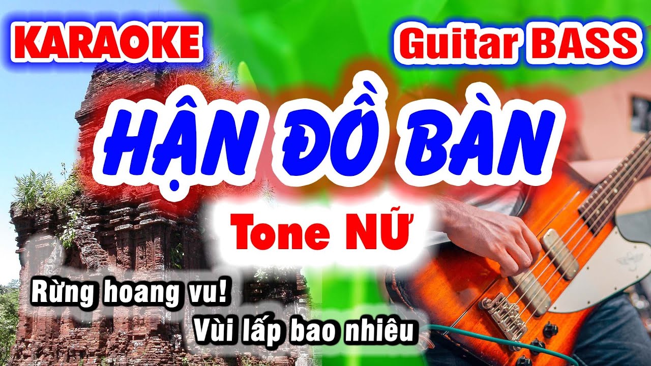 Karaoke Hận Đồ Bàn | Tone Nữ 2023 | Rumba Guitar Bass Cực chuẩn Karaoke Nhạc Sống 9669 KLA