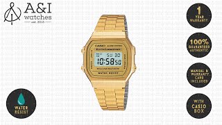 Jam Tangan Casio Original Wanita A-168WG-9