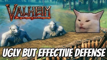 Ugly But Effective: This Base Defense Stops a Troll Raid in Valheim!