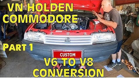 VN HOLDEN COMMODORE V6 NAAR HOLDEN V8 CONVERSIE deel 1