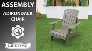 Lifetime Adirondack Chair | Lifetime Assembly Video