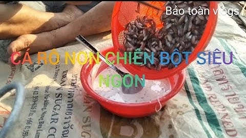 Cá rô non chiên bột giòn rụm