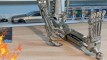 Build The Terminator T-800 Issue 71 - Build & Attach The Toes To The Right Foot  (Speed Build)