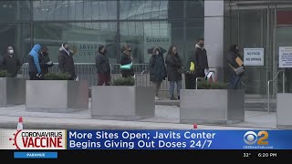 Javits Center Begins Giving Out COVID Vaccine Doses 24/7