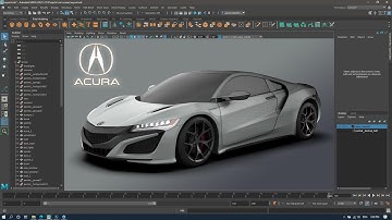 Acura NSX 2019 - Maya Modeling Time lapse | Keyshot Rendering