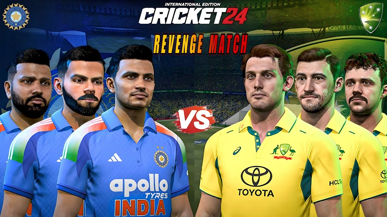 Revenge Match Live India vs Australia | Full Hindi Gameplay | Playing Cricket 24