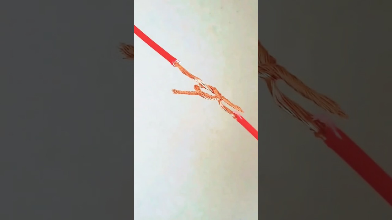 electrical wire straight joint method 