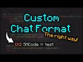 How to code a custom chat format in Minecraft #papermc #minecraft #coding