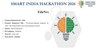 EduNex #SOAIdeathon2026 screenshot 3