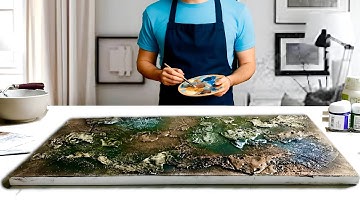 Mastering TEXTURED ABSTRACT | ACRYLIC Painting Tutorial | Canvas Art 