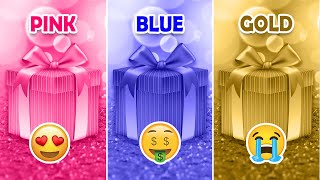 Choose Your Gift...! Pink, Blue or Gold ⭐ How Lucky Are You?  Quiz Rainbow