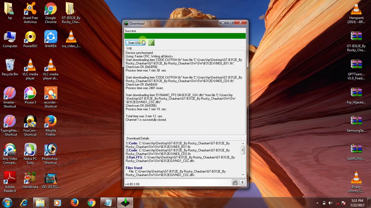 How to flash Samsung B312E by flash Tool{without out any box}