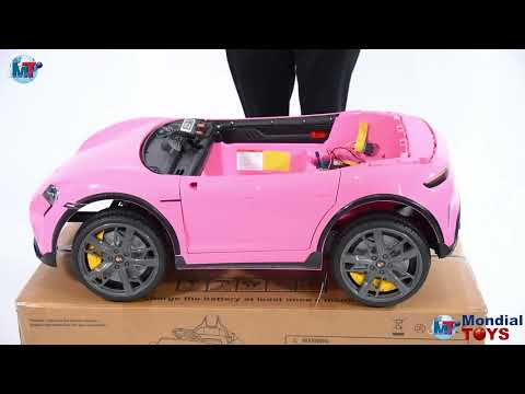 Macchina Elettrica per Bambini Porsche Taycan Turbo S 12V monoposto con Telecomando Cintura a 3 Punti Video