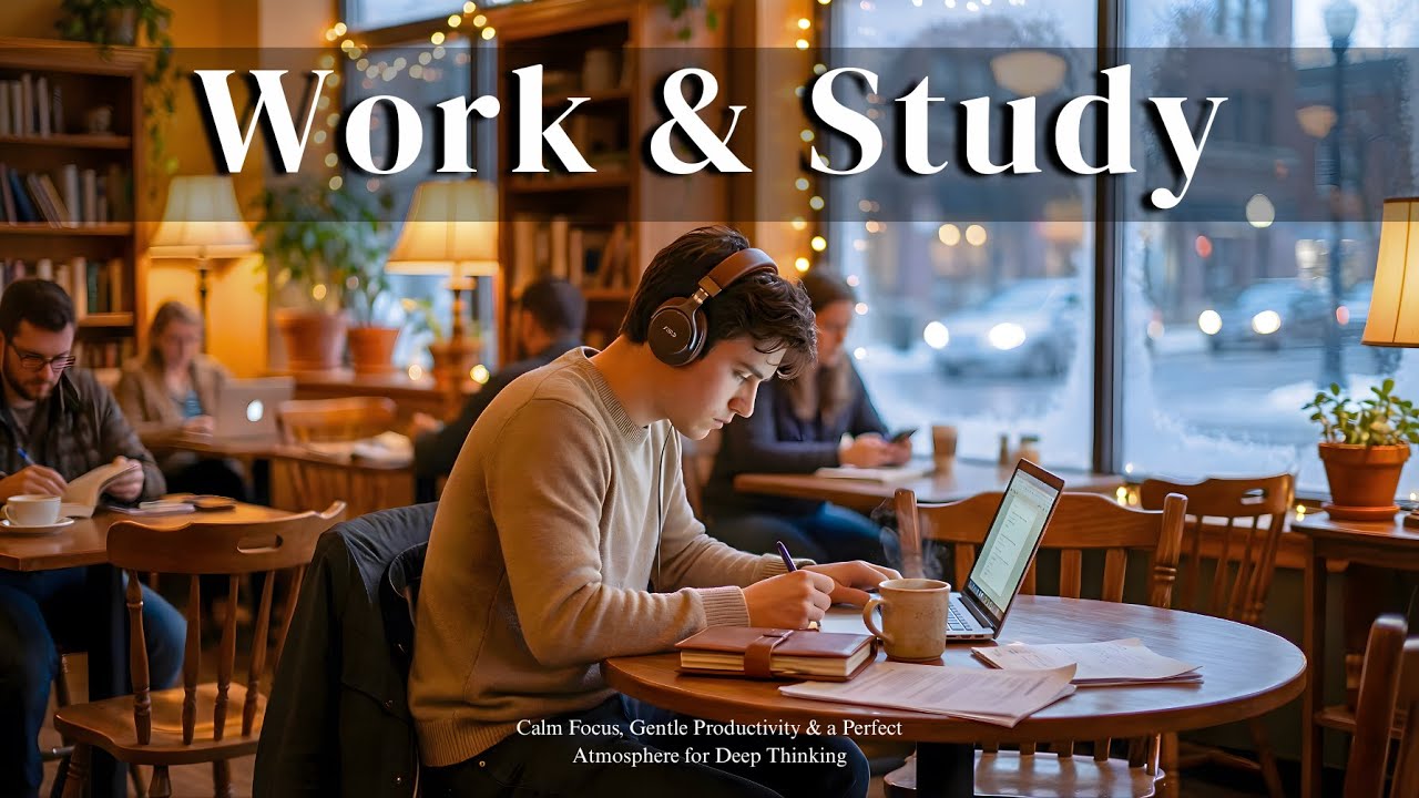 Work and Study Jazz Music for Relaxing Focus and Productivity Cozy Coffee Shop Instrumental Ambience
