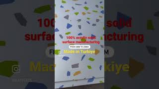 Vein/Marble 100% acrylic solid surface sheet factory in Türkiye corian sheet / solid surface sinks