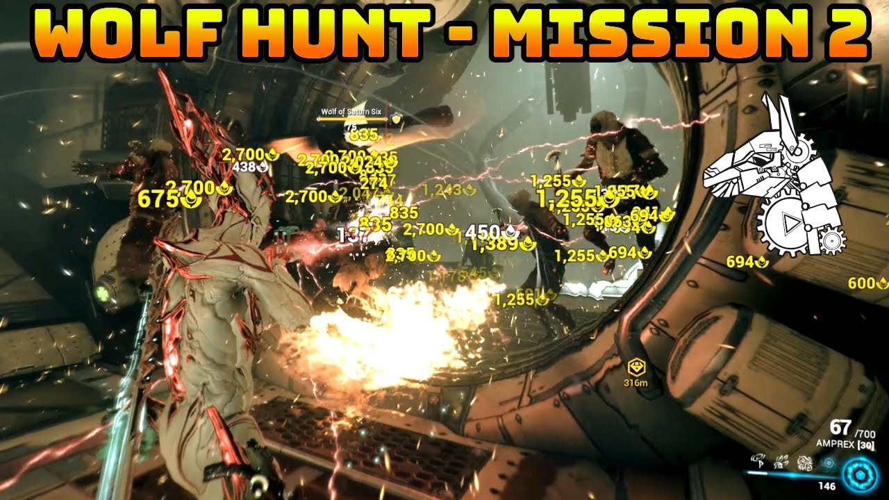 Let's Play Warframe - Wolf Hunt 2: Wolf Sledge Head