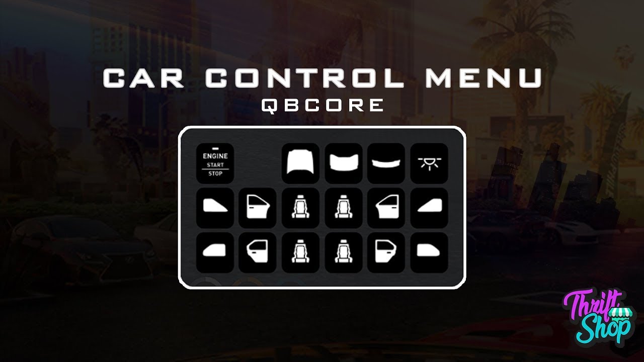 Car Control Menu For QB-RadialMenu / QbCore / Car Control Menu Para QB-Radial Menu