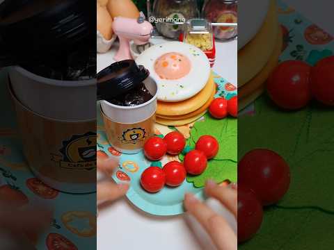 Satisfying Miniature: Mini Pancake Breakfast & Coffee ☕ ASMR (No talking)