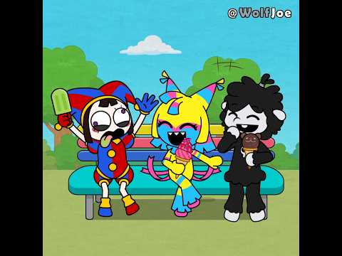 Ice Cream Time with Pomni x Yatta x Babachops (Poppy PlayTime) #playtime | Wolf Joe Toons