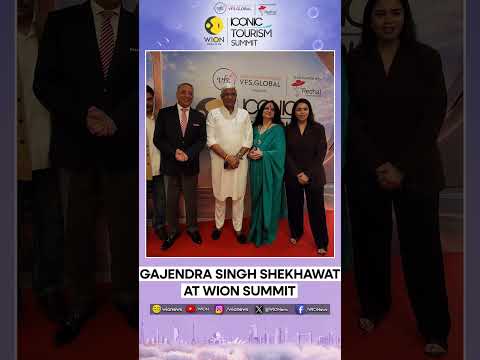 WION Iconic Tourism Summit: Union Minister Gajendra Singh Shekhawat Arrives At WION Tourism Summit